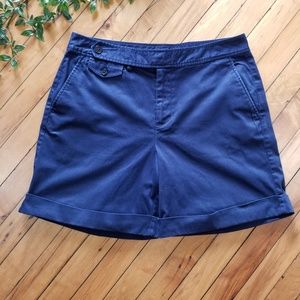 Lauren Ralph Lauren cuffed navy shorts